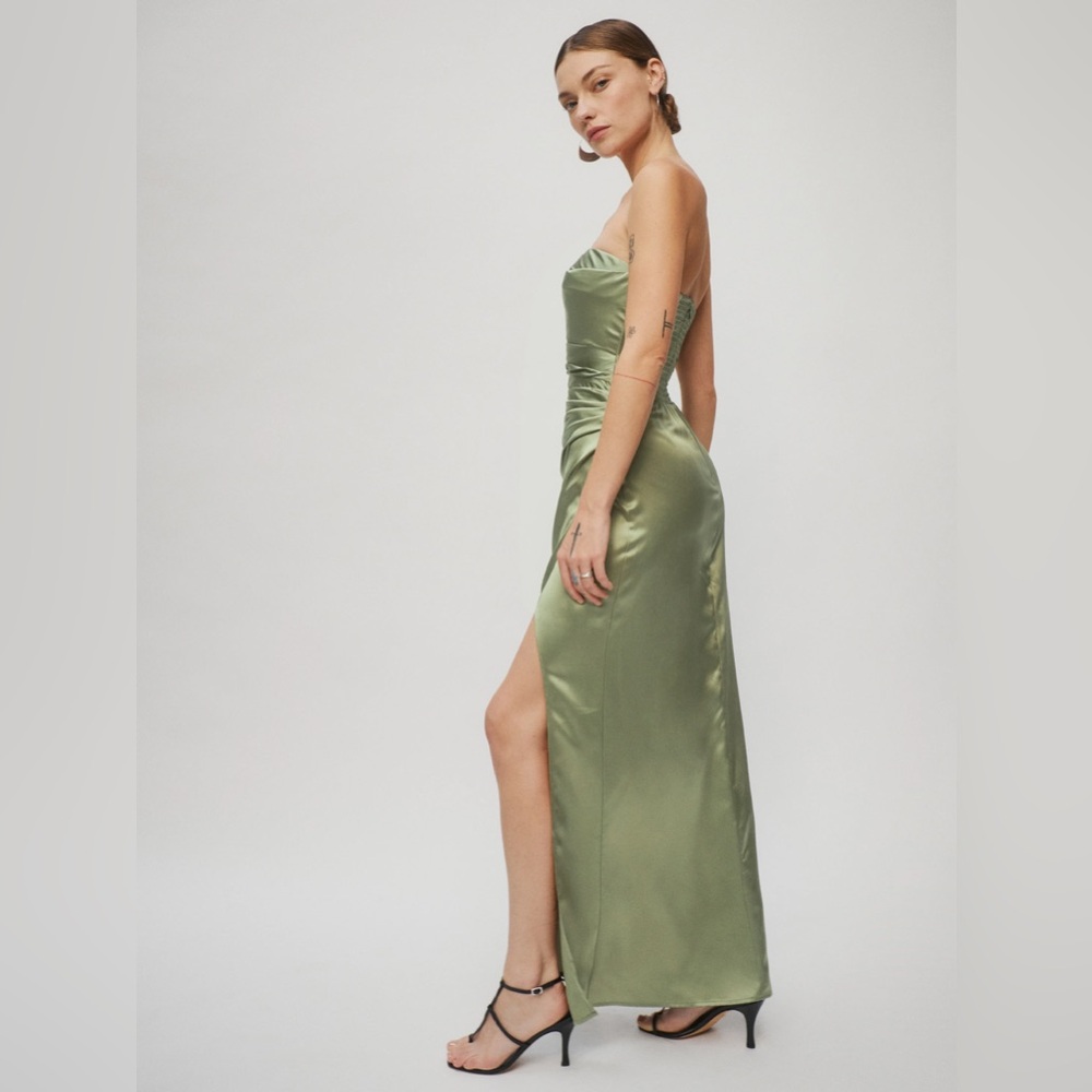 Reformation Barrow Silk Dress